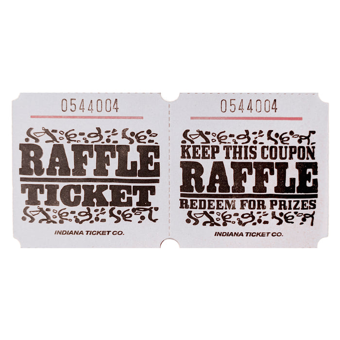 White Raffle Ticket | 1000 ct