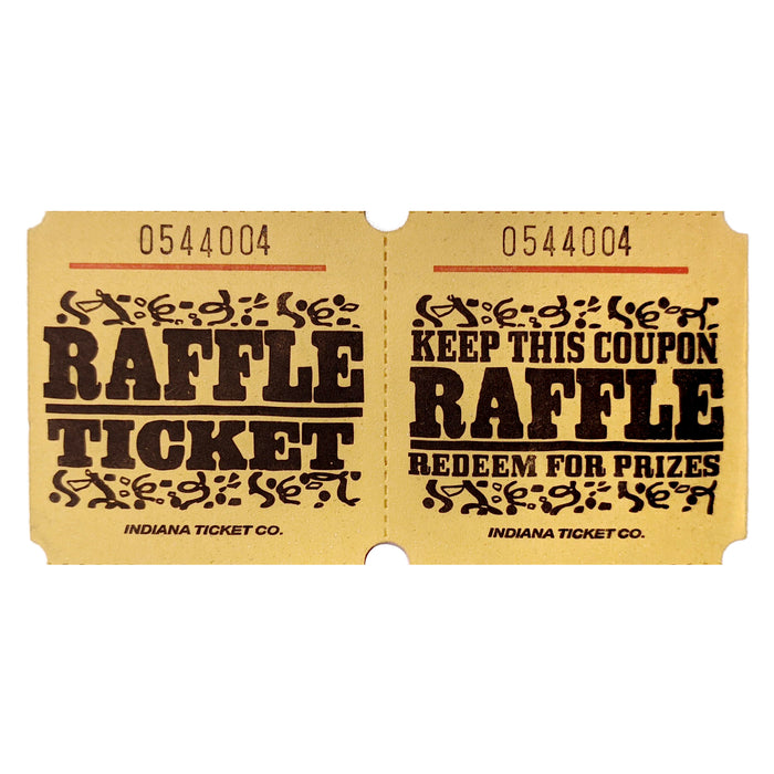 Yellow Raffle Ticket | 1000 ct