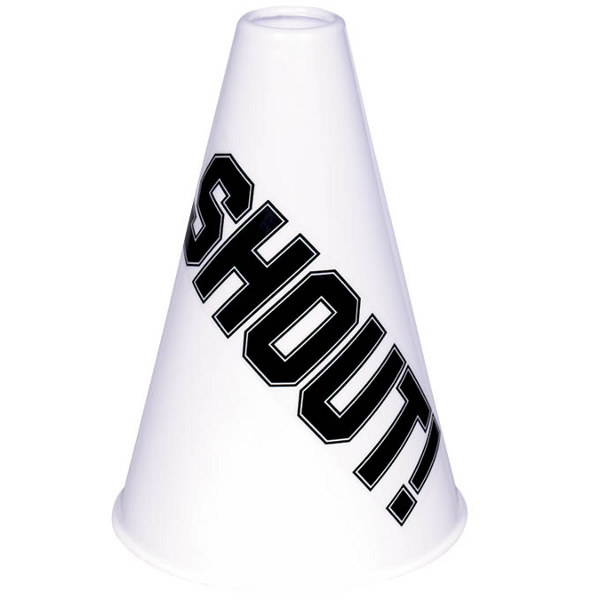 School Spirit White Megaphone